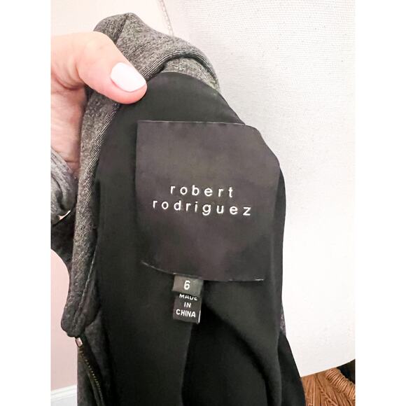 Robert Rodriguez Gray Admiral Military Jacket NWOT Size 6 - Picture 6 of 7